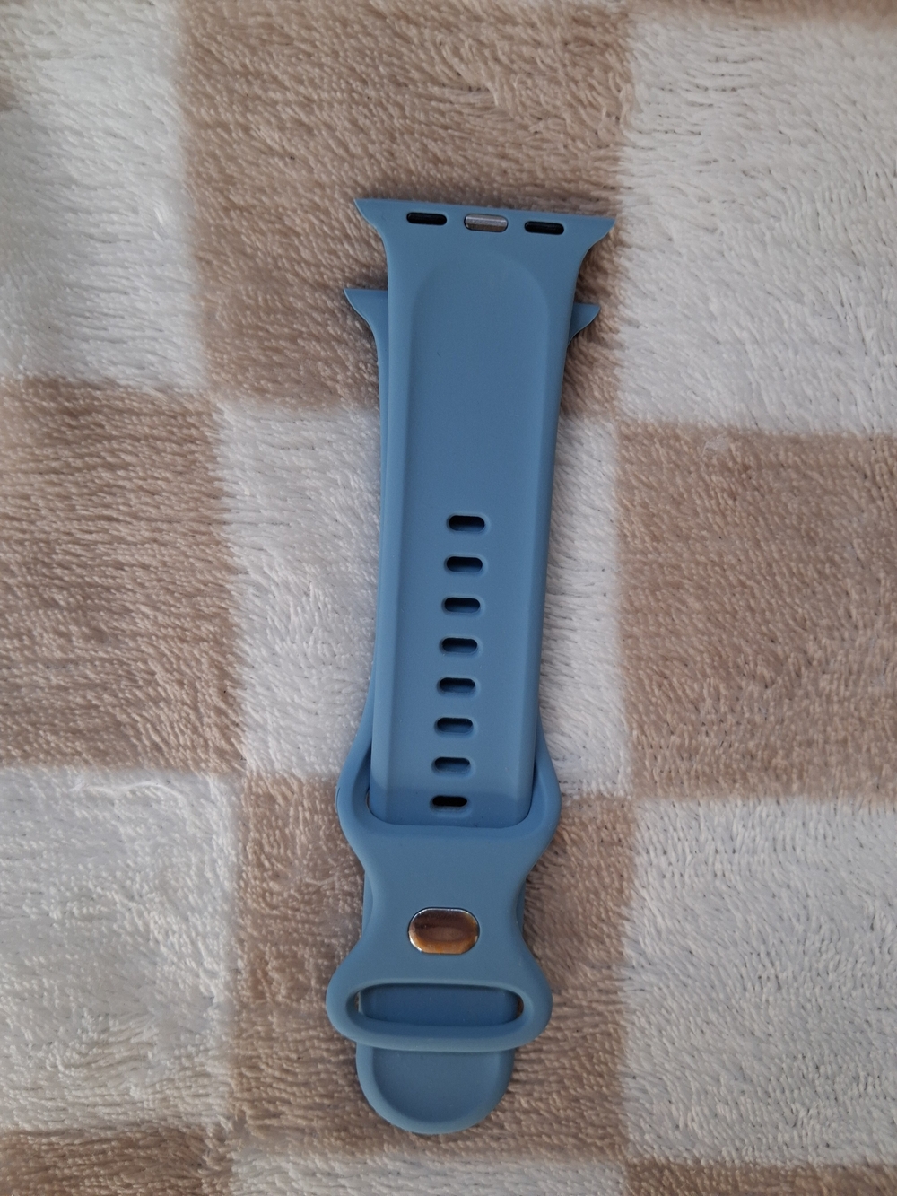 Silicone Replacement Apple Watch Band - Blue